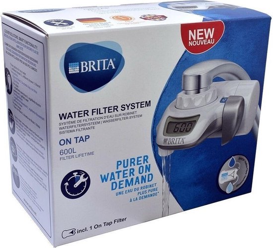Brita Sistema On Tap Filtre à eau pour robinet Argent, Blanc