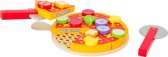 Houten speelgoed eten en drinken - Pizza speelset - Houten speelgoed vanaf 3 jaar