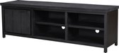 Duverger® Cubism - TV-meubel - 160 - zwart - mango hout - 1 deur - 4 nissen