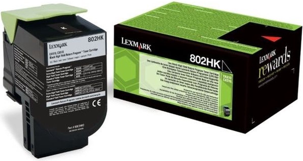 Toner Lexmark 802HK Black