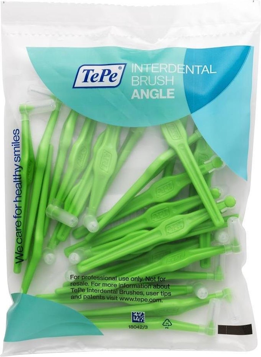 Goedkoopste TePe Angle Interdentale Ragers Groen 0.8 mm - 25 Stuks