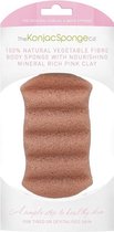 Konjac Sponge Company 6 Wave Pink Clay Spons