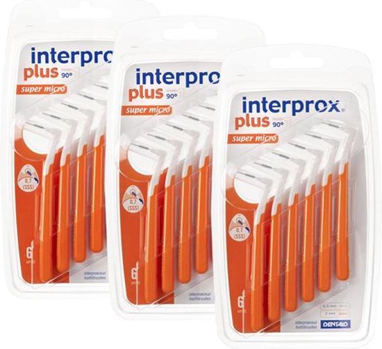 Interprox Plus Super Micro - 2.0 mm - Oranje 3 x 6 stuks - Voordeelpakket
