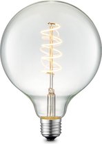 Home Sweet Home - Edison Vintage E27 LED filament lichtbron Globe - Helder - 9.5/9.5/13.5cm - G95 Spiraal - Retro LED lamp - Dimbaar - 4W 280lm 3000K - warm wit licht - geschikt voor E27 fitting
