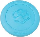 West Paw Zogoflex Zisc - Flexibele Hondenfrisbee - Onverslijtbaar Stevig Materiaal - Kleur: Blauw, Maat: Large