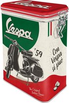 Nostalgic Art - Vespa Italian Classic - 3D Design Clip Top Box