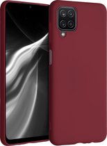 kwmobile telefoonhoesje voor Samsung Galaxy A12 - Hoesje voor smartphone - Back cover in rabarber rood