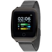 Nowley 21-2028-0-2 smartwatch 37x45 mm zwart incl. zwart stalen band