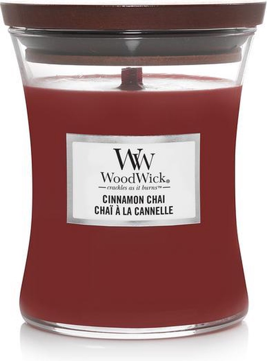 WoodWick kaars Medium Cinnamon Chai