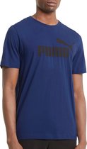 Puma Puma Essentials Logo T-shirt - Mannen - donkerblauw - zwart