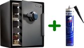 Masterlock LFW205FYC XXL veiligheidskluis met digitale combinatie met Polymet kit, combi voordeel!
