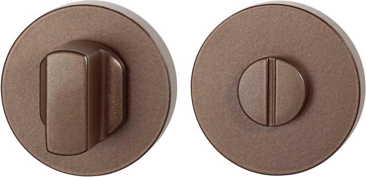 Toiletgarnituur 50x8 mm stift 8 mm Bronze blend grote knop