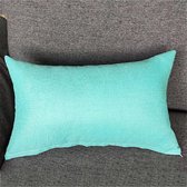 Kussenhoes effen zeegroen (30 x 50 cm)