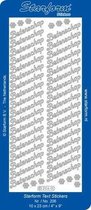 Starform Stickers Text NL: Beterschap 1 (10 PC) - Silver - 0206.002 - 10X23CM
