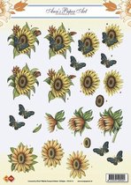 3D Knipvel - Ann`s Paper Art - Sunflower