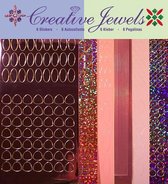 Creative Jewels stickerset - Roze tint