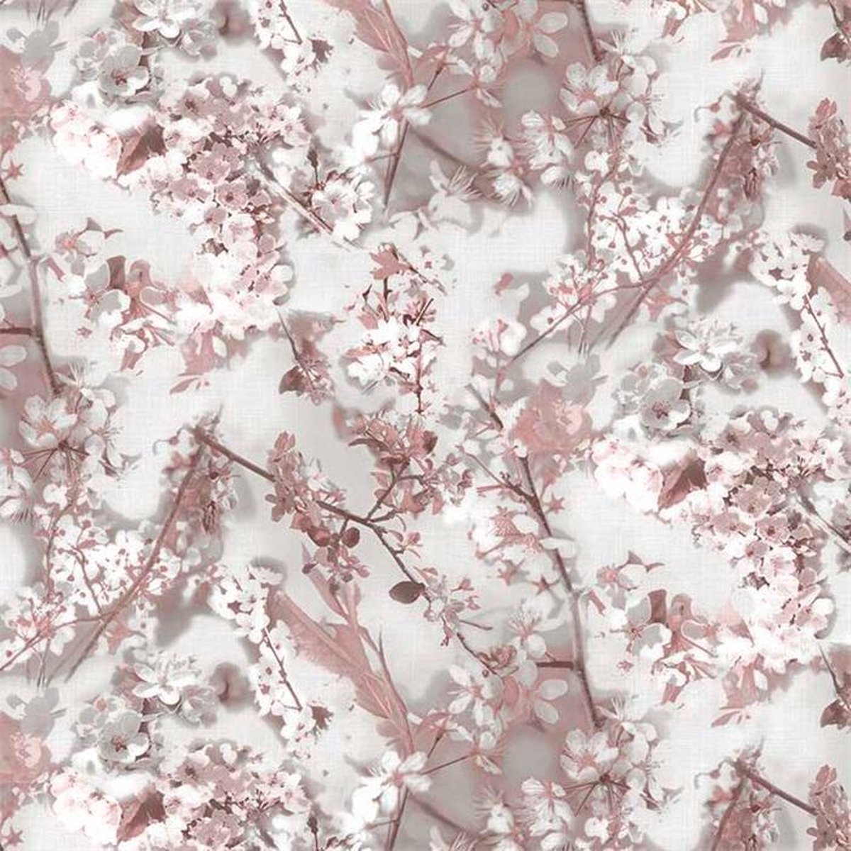 Bonita Tafelzeil - 140x250 cm - Roze White Flowers