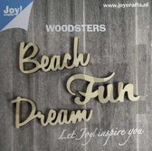 Joy!Crafts WoodSters - houten figuren - Dream beach fun