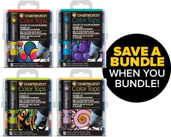 *** Orginal Chameleon 5-Color Tops - 4x 5 stuks - let op levertijd