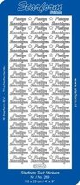 Starform Stickers Text NL Christmas: Prettige Feestdagen (10 PC) - Gold - 0269.001 - 10X23CM