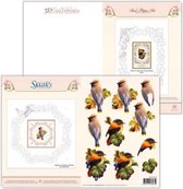 3D Card Embroidery Pattern Sheet  #23 with Ann &  Sjaak