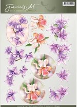 3D Knipvel - Jeanine's Art - With Sympathy -Sympathy Flowers