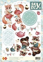 3D Knipvel - Sky - Foxy Lady and Foxy Men