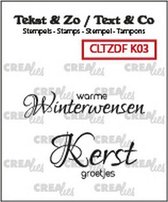 Crealies Tekst & Zo Duo Font Kerst 03