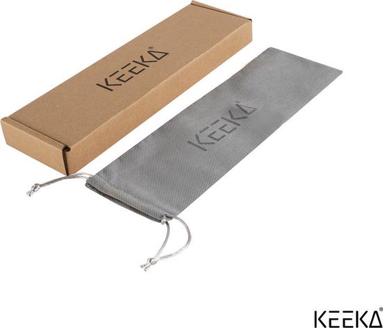 Keeka® - Laptop Standaard - Zwart - In Hoogte Verstelbaar - 6 Standen - Lichtgewicht - Opvouwbaar - Krasvrij - Universeel - Geschikt voor Apple Macbook of iPad Air/Pro, HP, Acer, Lenovo, Asus - 10 t/m 17 inch - KeeKa®
