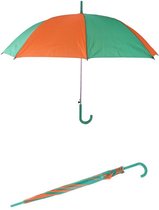Paraplu oranje/groen 59cm