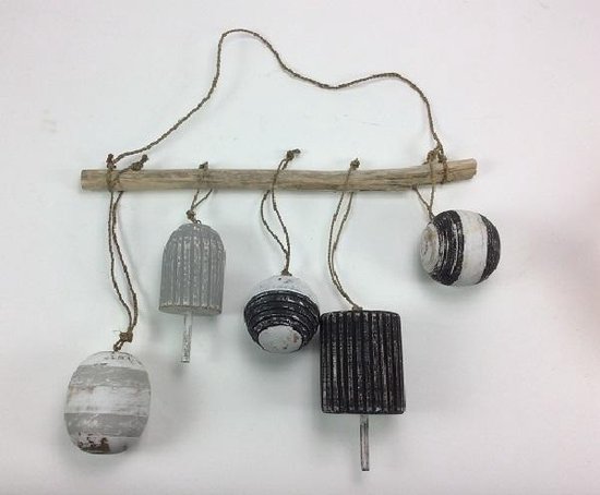 Foto: Thils living dobbers 5 stuks zwart grijs ve 2 