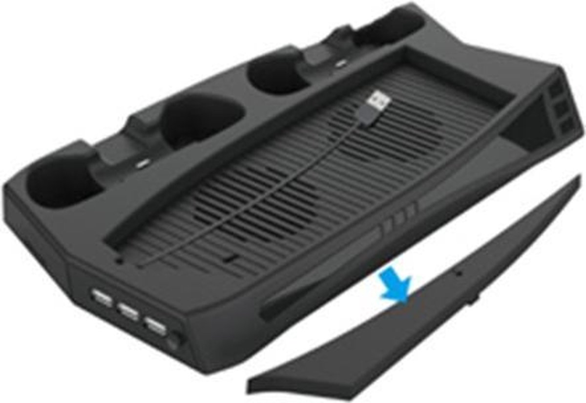 Dual Charging Dock Stand geschikt voor PS5 - Koelventilator - USB Hub geschikt voor PlayStation 5 Gameconsoles - Geeek