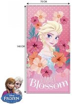 Disney Frozen strandlaken - Summer Blossom - roze - 70x140 cm