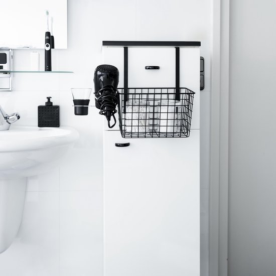 QUVIO Support de salle de bain avec support pour sèche-cheveux / Support de  salle de... | bol.com