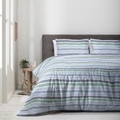 Luna Bedding - Eenpersoons Dekbedovertrek Luna Stripes 140x220 cm - Polycotton - Dekbedovertrek met kussensloop