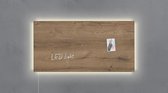 Sigel - glasmagneetbord - Artverum - LED -  910x460mm - Natural Wood - SI-GL408
