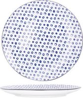 Tondo-Blue - Dinerbord - D26,5cm - Porselein - (set van 6)