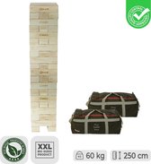 XL Sportspel Stapel-tower tot 250 cm hoog -  Hardhout  top kwaliteit