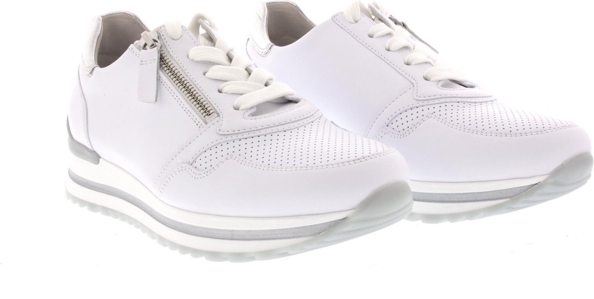 Gabor 66.528.50 Dames Sneakers - Wit - Maat 38.5 | bol.com