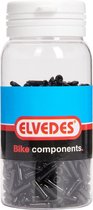 Elvedes antirafeldopjes 2,3mm zwart (500x) alum. ELV2012013