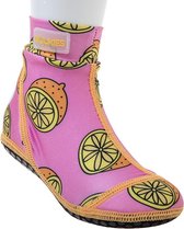 Duukies - Meisjes UV-strandsokken - Pink Lemon - Roze - maat 32-33EU