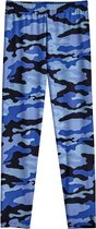 Coolibar - UV Zwemlegging voor kinderen - Wave Tights - Nautisch Camo - maat XL (152-158cm)