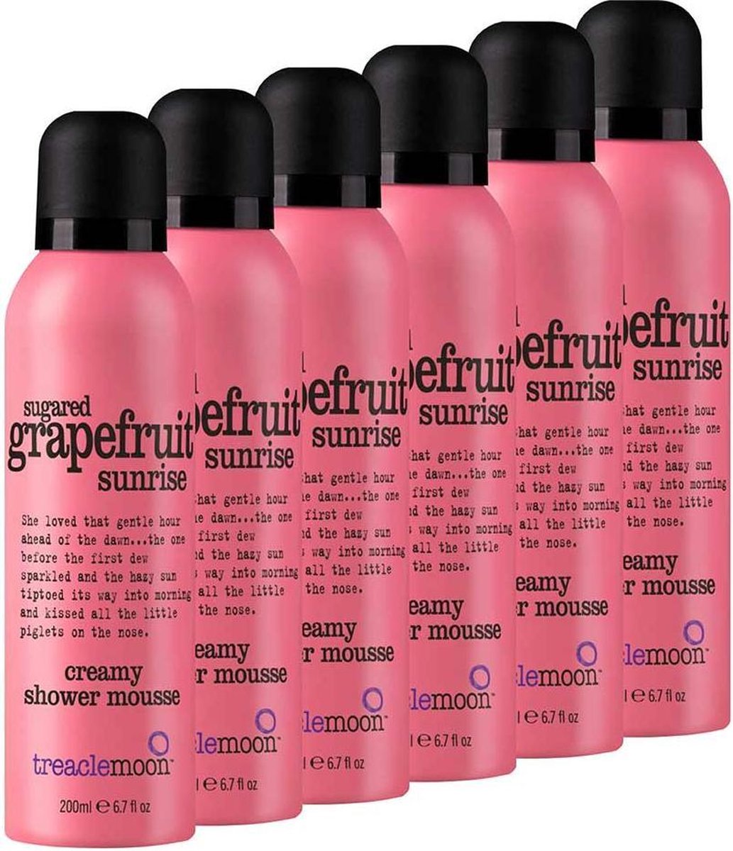 Goedkoopste Treaclemoon Douche Foam Sugared Grapefruit Sunrise - 6x200 ml - Voordeelverpakking