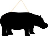 Krijtbord Nijlpaard 48,5x1x24cm
