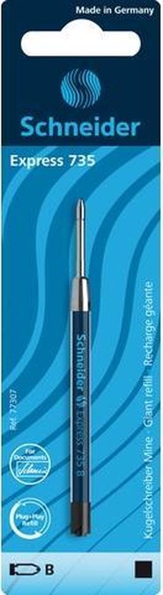 Schneider Express 735 F Recharge Internationale Grande Capacité Pour Stylo Bille Encre