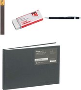 bic tekenset- moederdag cadeautje-complete teken set - bryunzeel - tekenen - potlood - potloot- potloden - schetsboek - puntenslijper - gum- vaderdag-moederdag - bic - potloden - potloden set