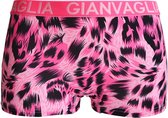 Dames boxershorts 3 pack Gianvaglia panterprint roze XL