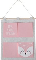 Wandorganizer Kinderkamer van WDMT™ | 38 x 44 cm | 4-vaks kinderkamer organizer | Vilt roze
