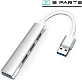 BParts  - Usb Hub 1 Port Usb 3.0 + 3 Port Usb 2.0 - Splitter - Silver