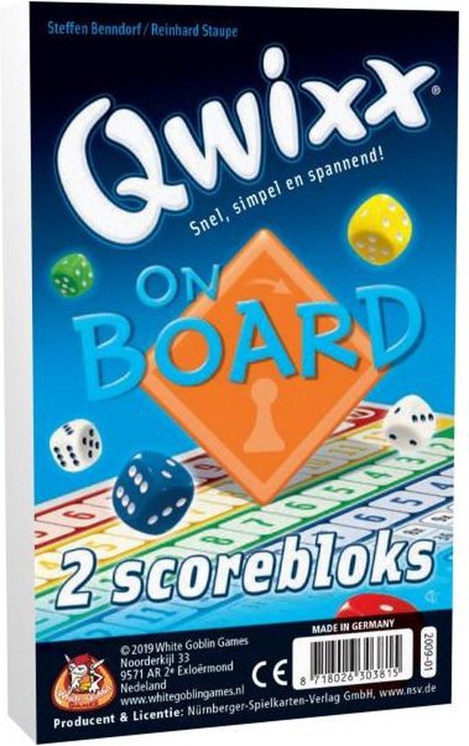 Qwixx On Board – extra scoreblokken